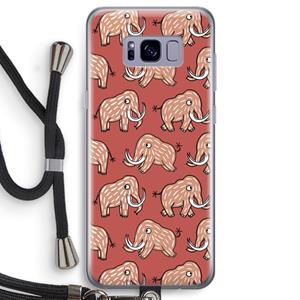 CaseCompany Mammoet: Samsung Galaxy S8 Transparant Hoesje met koord