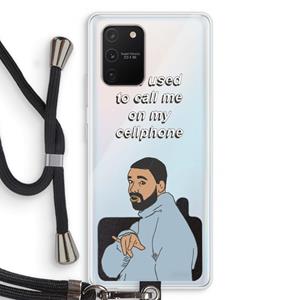 CaseCompany Hotline bling: Samsung Galaxy S10 Lite Transparant Hoesje met koord