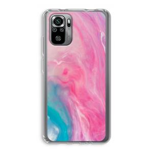 CaseCompany Roze explosie: Xiaomi Redmi Note 10S Transparant Hoesje