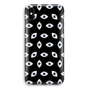 CaseCompany Eyes pattern: iPhone X Volledig Geprint Hoesje