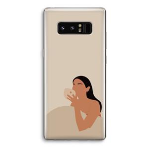 CaseCompany Fresh coffee: Samsung Galaxy Note 8 Transparant Hoesje