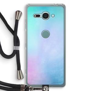 CaseCompany mist pastel: Sony Xperia XZ2 Compact Transparant Hoesje met koord