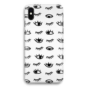 CaseCompany Eye pattern #2: iPhone X Volledig Geprint Hoesje