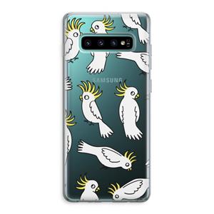 CaseCompany Papegaai: Samsung Galaxy S10 Plus Transparant Hoesje