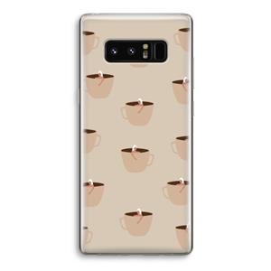 CaseCompany Morning coffee: Samsung Galaxy Note 8 Transparant Hoesje