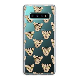 CaseCompany Tijger: Samsung Galaxy S10 Plus Transparant Hoesje