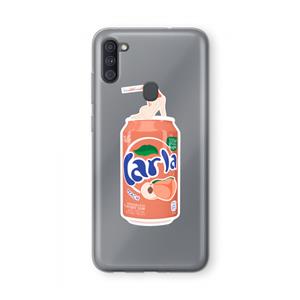 CaseCompany S(peach)less: Samsung Galaxy A11 Transparant Hoesje