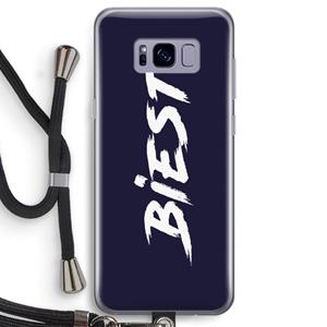 CaseCompany Biest: Samsung Galaxy S8 Transparant Hoesje met koord