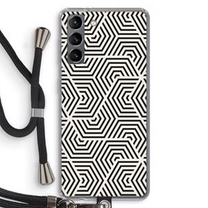 CaseCompany Magic pattern: Samsung Galaxy S21 Transparant Hoesje met koord