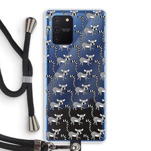 CaseCompany Makis: Samsung Galaxy Note 10 Lite Transparant Hoesje met koord