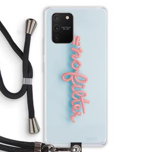 CaseCompany nofilter: Samsung Galaxy S10 Lite Transparant Hoesje met koord