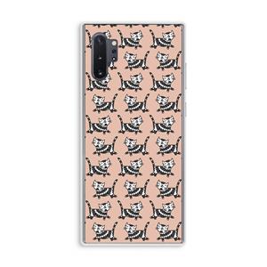 CaseCompany Zwarte poes: Samsung Galaxy Note 10 Plus Transparant Hoesje