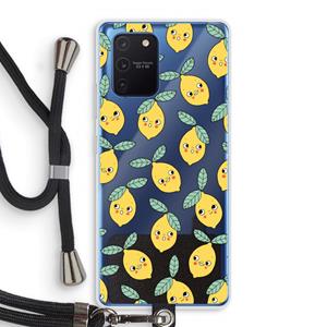 CaseCompany Citroenen: Samsung Galaxy Note 10 Lite Transparant Hoesje met koord