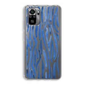 CaseCompany Blauwe nerven: Xiaomi Redmi Note 10S Transparant Hoesje