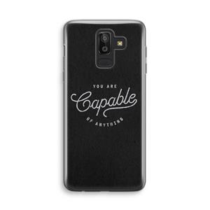 CaseCompany Capable: Samsung Galaxy J8 (2018) Transparant Hoesje