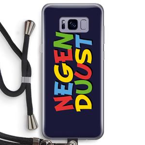 CaseCompany 90's One: Samsung Galaxy S8 Transparant Hoesje met koord