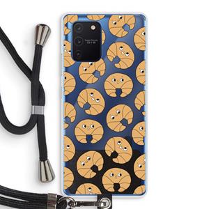 CaseCompany Croissant: Samsung Galaxy Note 10 Lite Transparant Hoesje met koord