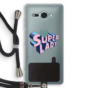 CaseCompany Superlady: Sony Xperia XZ2 Compact Transparant Hoesje met koord
