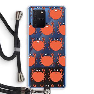 CaseCompany Krab: Samsung Galaxy Note 10 Lite Transparant Hoesje met koord