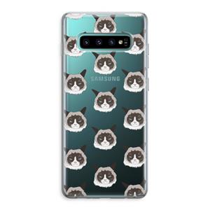 CaseCompany It's a Purrr Case: Samsung Galaxy S10 Plus Transparant Hoesje