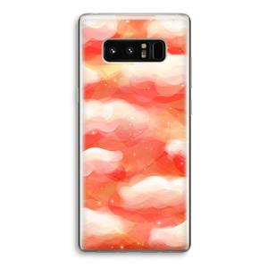 CaseCompany Lichte Wolken: Samsung Galaxy Note 8 Transparant Hoesje