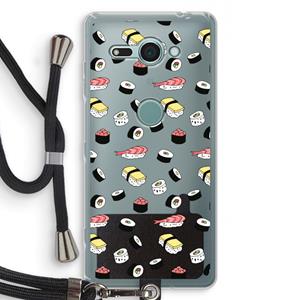 CaseCompany Sushi time: Sony Xperia XZ2 Compact Transparant Hoesje met koord