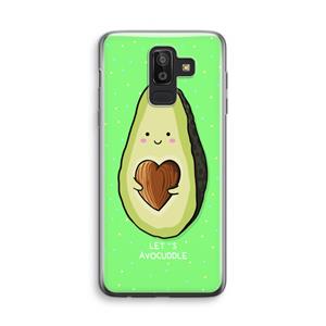 CaseCompany Avocuddle: Samsung Galaxy J8 (2018) Transparant Hoesje