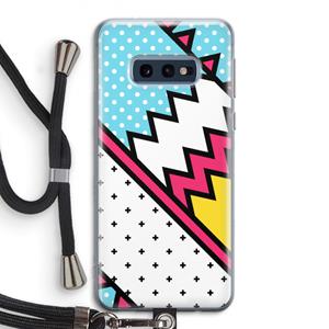 CaseCompany Pop Art #2: Samsung Galaxy S10e Transparant Hoesje met koord