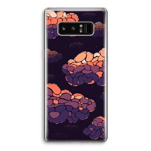 CaseCompany Patroon Wolken: Samsung Galaxy Note 8 Transparant Hoesje