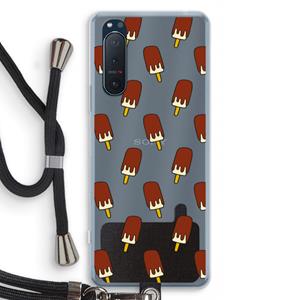 CaseCompany Yummy: Sony Xperia 5 II Transparant Hoesje met koord