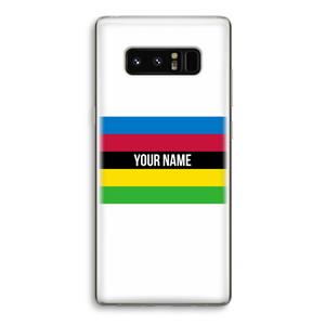 CaseCompany WK Wielrennen: Samsung Galaxy Note 8 Transparant Hoesje