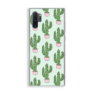 CaseCompany Cactus Lover: Samsung Galaxy Note 10 Plus Transparant Hoesje