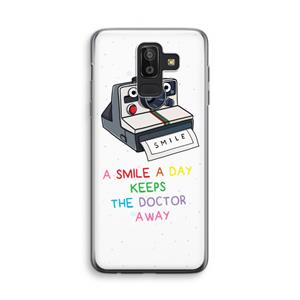 CaseCompany Smile: Samsung Galaxy J8 (2018) Transparant Hoesje