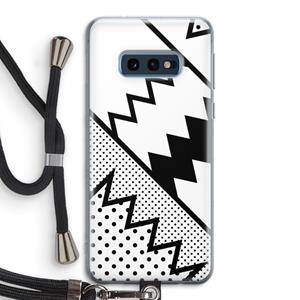 CaseCompany Pop Art #5: Samsung Galaxy S10e Transparant Hoesje met koord