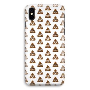 CaseCompany Poop emoji: iPhone Xs Volledig Geprint Hoesje