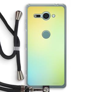 CaseCompany Minty mist pastel: Sony Xperia XZ2 Compact Transparant Hoesje met koord