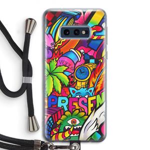 CaseCompany Represent: Samsung Galaxy S10e Transparant Hoesje met koord