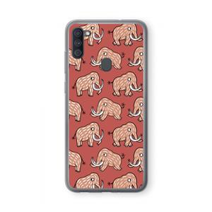 CaseCompany Mammoet: Samsung Galaxy A11 Transparant Hoesje
