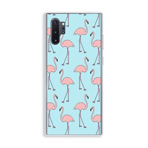 CaseCompany Anything Flamingoes: Samsung Galaxy Note 10 Plus Transparant Hoesje