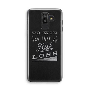 CaseCompany Risk loss: Samsung Galaxy J8 (2018) Transparant Hoesje