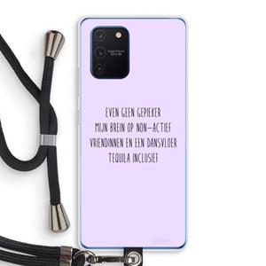 CaseCompany Tequila: Samsung Galaxy Note 10 Lite Transparant Hoesje met koord