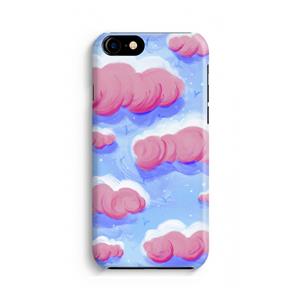 CaseCompany Roze wolken met vogels: Volledig geprint iPhone SE 2020 Hoesje