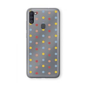 CaseCompany Bollen: Samsung Galaxy A11 Transparant Hoesje