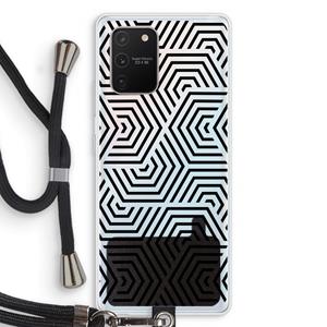CaseCompany Magic pattern: Samsung Galaxy S10 Lite Transparant Hoesje met koord