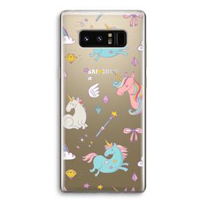 CaseCompany Fantasiewereld: Samsung Galaxy Note 8 Transparant Hoesje