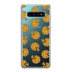 CaseCompany You Had Me At Pizza: Samsung Galaxy S10 Plus Transparant Hoesje