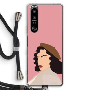 CaseCompany Confidence: Sony Xperia 1 III Transparant Hoesje met koord