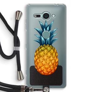 CaseCompany Grote ananas: Sony Xperia XZ2 Compact Transparant Hoesje met koord