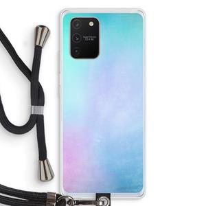 CaseCompany mist pastel: Samsung Galaxy S10 Lite Transparant Hoesje met koord