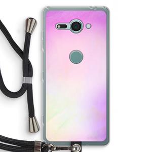 CaseCompany Flow mist pastel: Sony Xperia XZ2 Compact Transparant Hoesje met koord